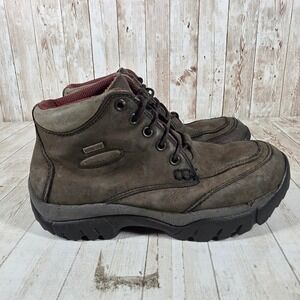 Merrell Weather Out Chukka Waterproof Hiking Boots Brown Leather Vibram Womens 7